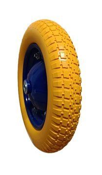Полиуретановое колесо 3.00-8 для тачки на 16-миллиметровую ось, Goodtyre 2368355208 фото